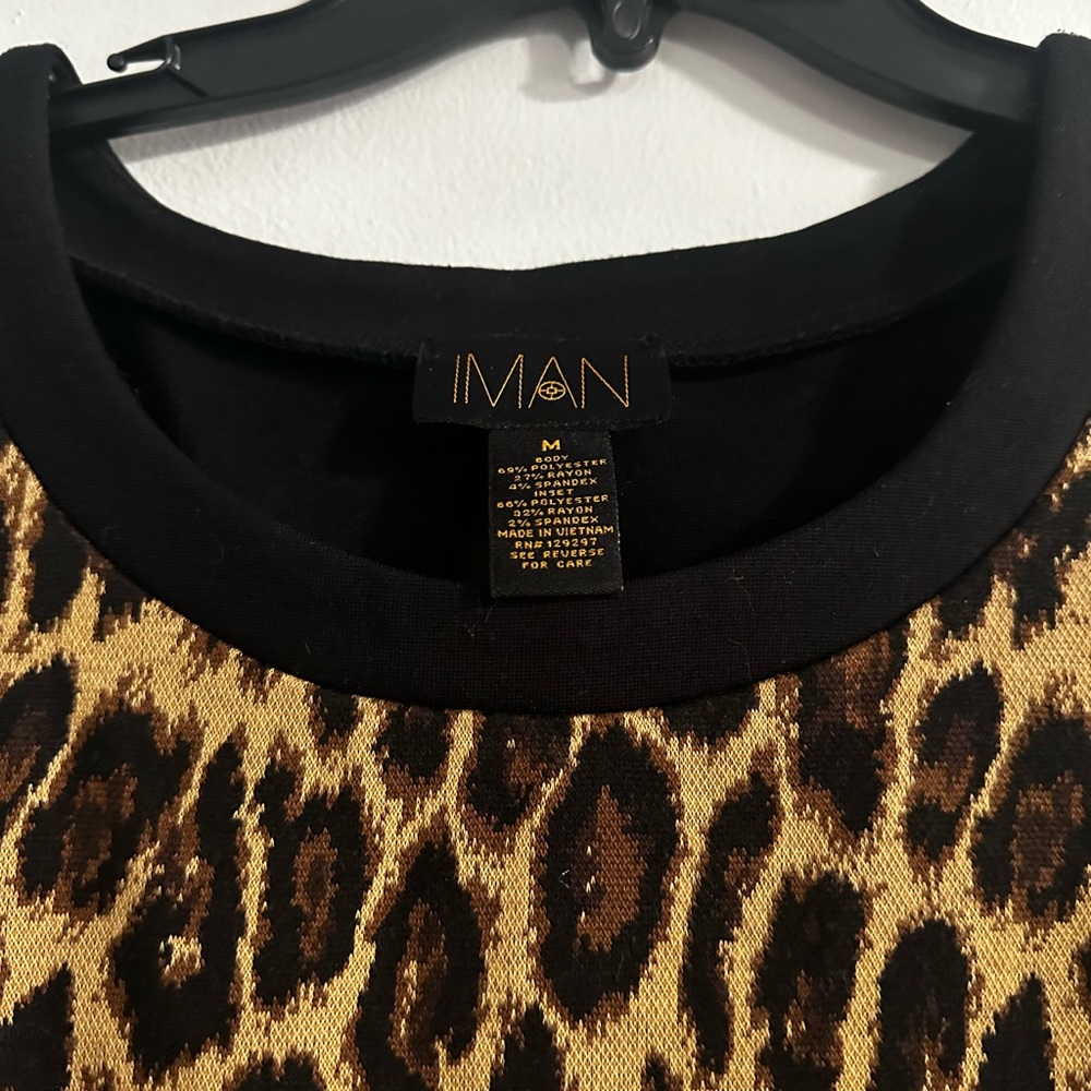Iman Leopard Print Dress - Picture 3 of 4